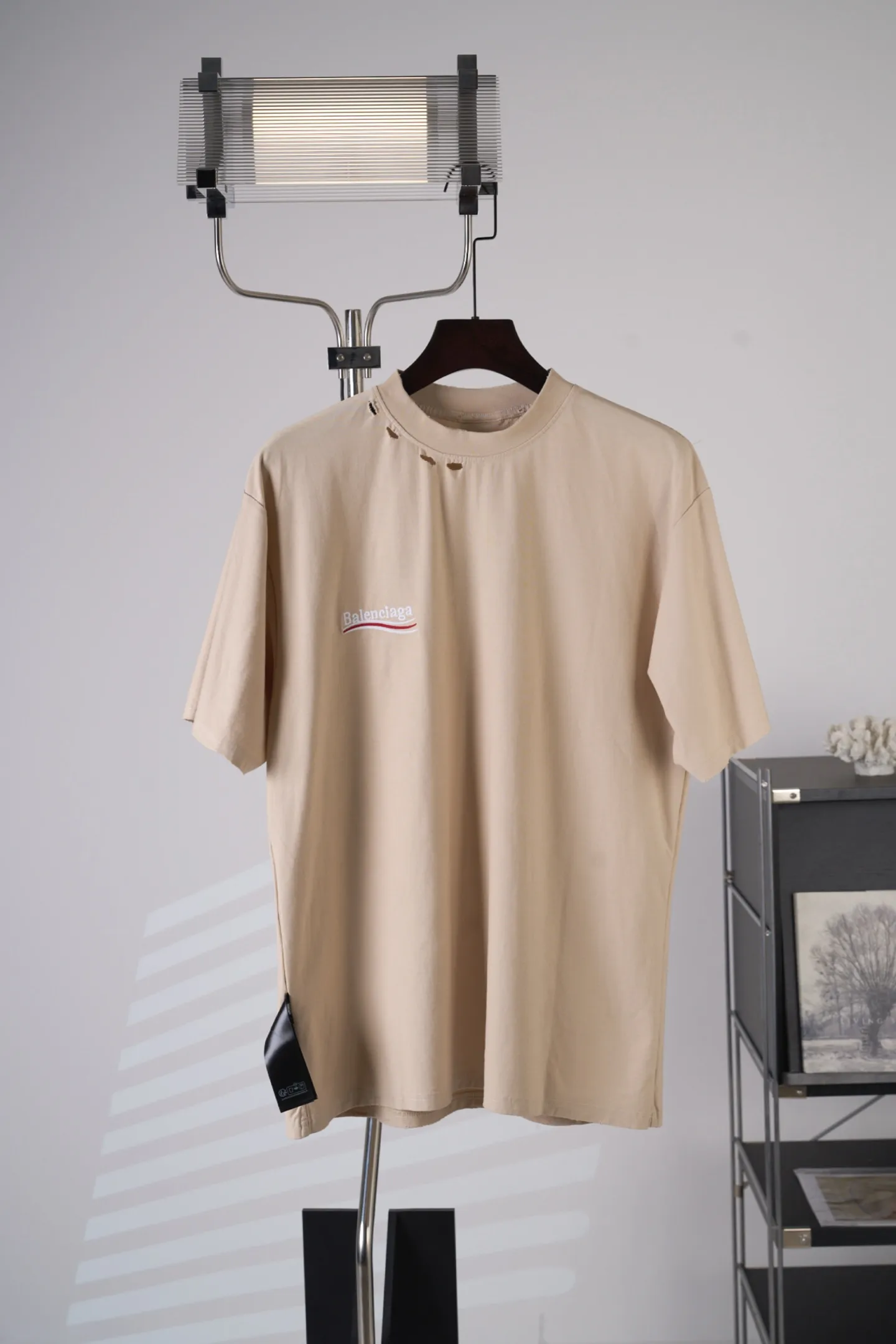 Balenciaga/ T 【In Stock】XS S M L 230g 32S 350g Breathable Wear-Resistant
